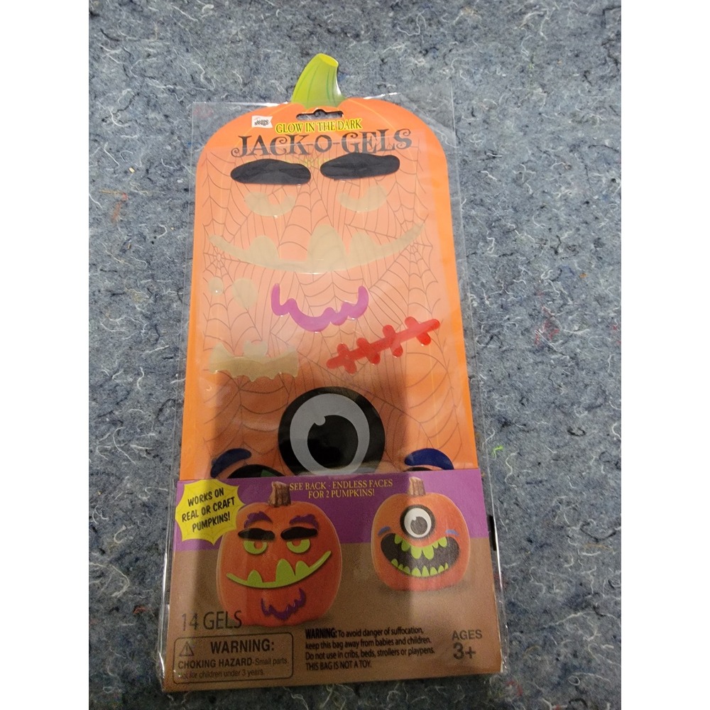 Halloween Jack-O-Gel Many Faces‎ 14 pcs